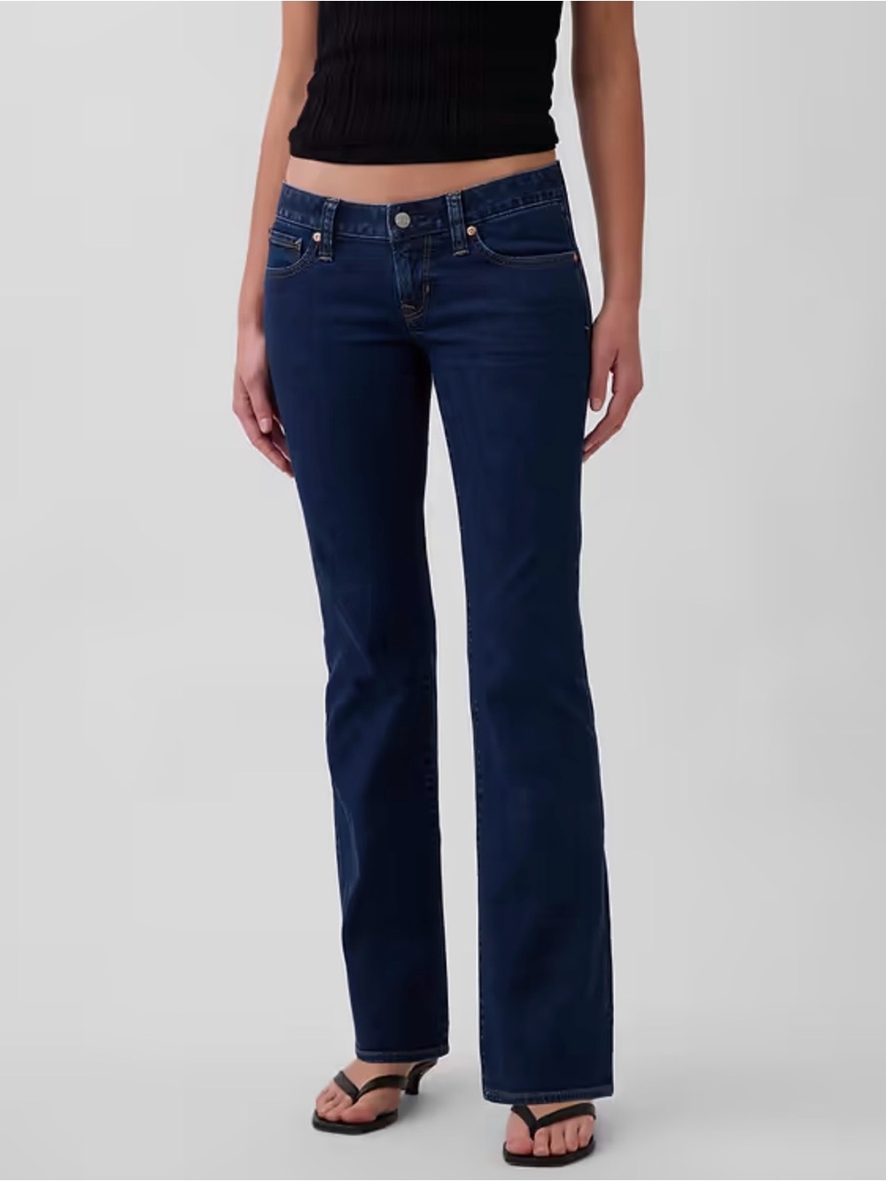 Gap women’s size 14 P dark‎ wash denim jeans, low rise, long and lean